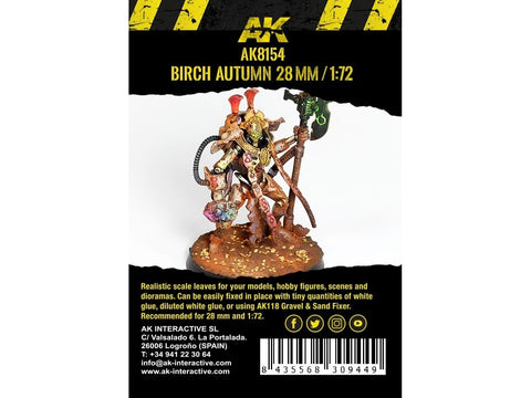 AK Interactive beržo rudens lapai dioramoms 28mm / 1:72, 7 g
