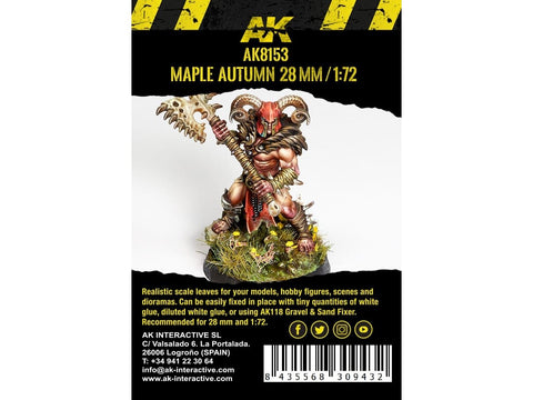 AK Interactive klevų rudens lapai dioramoms 28mm / 1:72, 7 g