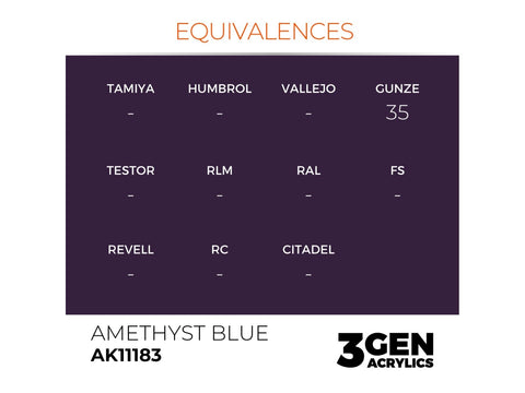 AK Interactive Amethyst Blue akriliniai dažai 3rd Gen, 17 ml