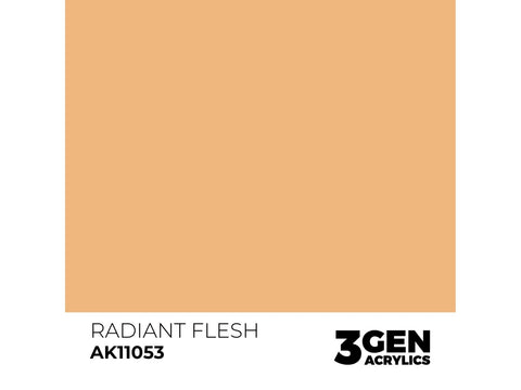 AK Interactive Radiant Flesh 3 kartos akriliniai dažai 17 ml