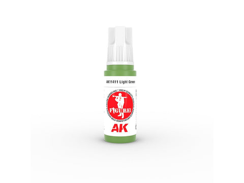 AK Interactive Light Green figūrėlių akriliniai dažai 3 kartos 17 ml