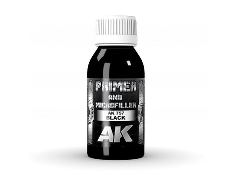 Juodas modelių gruntas su mikroužpildu aerografui, 100 ml