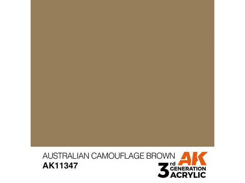 AK Interactive AFV 3 kartos akriliniai dažai Australian Brown 17ml