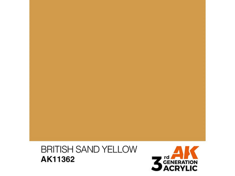 AK Interactive British Sand Yellow akriliniai dažai karinei technikai 17ml