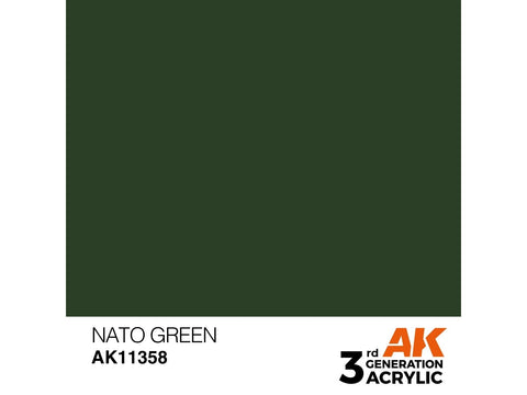 AK Interactive NATO Green AFV akriliniai dažai 17 ml AK11358