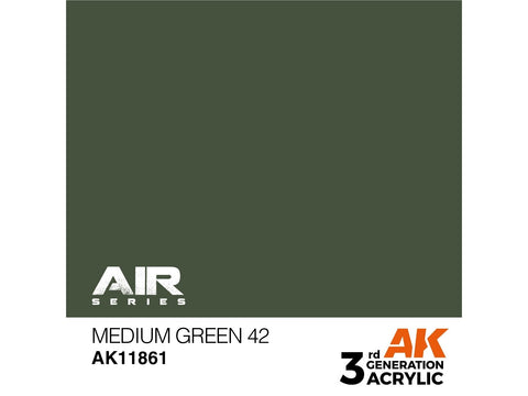 AK Interactive AIR Medium Green 42 akriliniai dažai 17ml (AK11861)