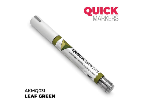 AK Interactive Quick Marker žymeklis Leaf Green miniatiūroms dažymui