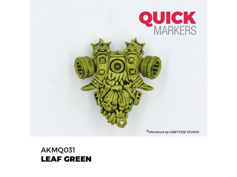 AK Interactive Quick Marker žymeklis Leaf Green miniatiūroms dažymui