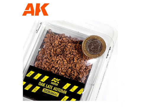 AK Interactive ąžuolo lapai vėlyvam rudeniui 1:35 dioramoms 7 g