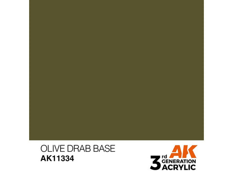AK Interactive Olive Drab Base akriliniai dažai AFV, 17 ml