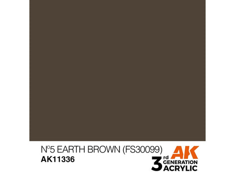 AK Interactive AFV akriliniai dažai Nº5 Earth Brown 17ml (AK11336)
