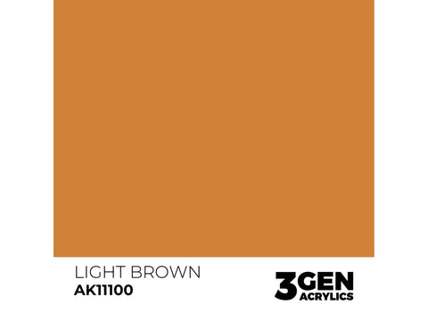 AK Interactive Light Brown akriliniai dažai 3 gen., 17 ml (AK11100)