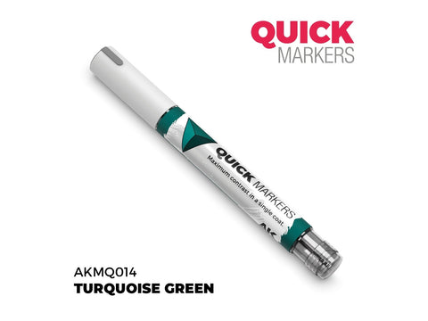 AK Interactive QUICK MARKER žymeklis Turquoise Green miniatiūroms
