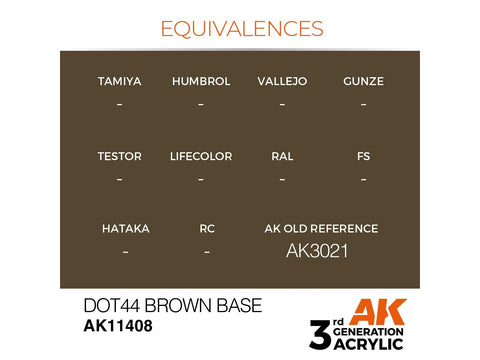 AK Interactive DOT44 rudas pagrindas – figūrėlių akrilas 17 ml