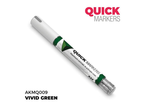 AK Interactive QUICK MARKER ryškiai žalias kontrastinis žymeklis miniatiūroms
