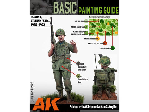 AK Interactive Black Green akriliniai dažai 3 kartos 17ml AK11160