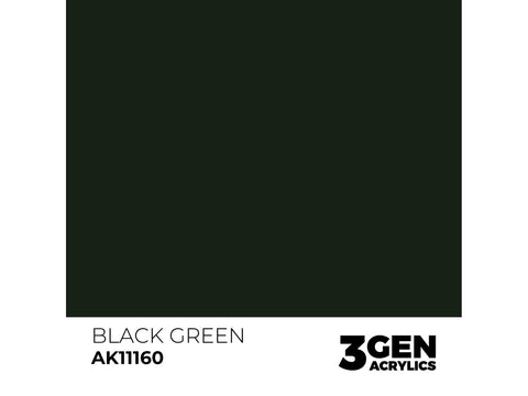AK Interactive Black Green akriliniai dažai 3 kartos 17ml AK11160