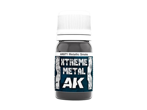 AK Interactive Metallic Smoke Xtreme Metal emaliniai dažai 30ml