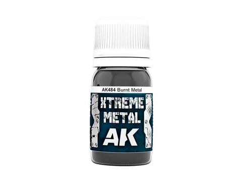 AK Interactive Burnt Metal metaliniai emaliniai dažai 30ml AK484