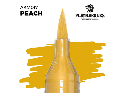 AK Interactive PLAYMARKER persikinis akrilinis žymeklis su teptuku