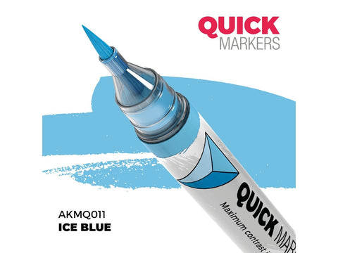 AK Interactive ICE BLUE Quick Marker žymeklis miniatiūroms
