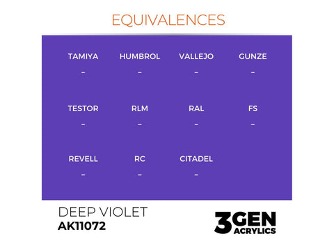AK Interactive Deep Violet 3 kartos akriliniai dažai 17 ml (AK11072)