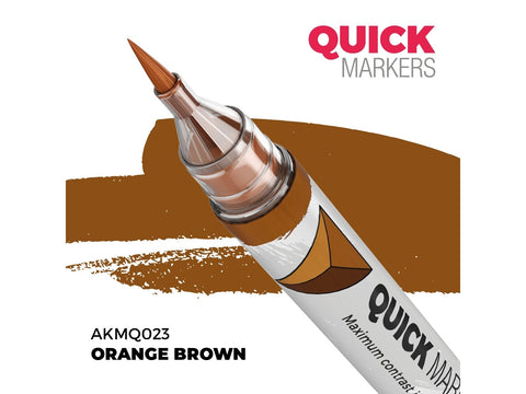 AK Interactive Quick Marker oranžinė ruda žymeklis miniatiūroms