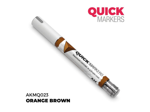 AK Interactive Quick Marker oranžinė ruda žymeklis miniatiūroms