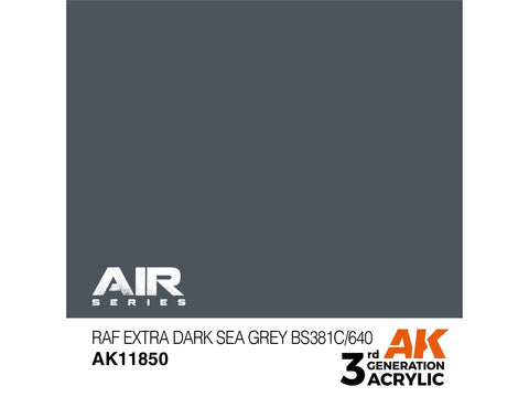 AK RAF Extra Dark Sea Grey akriliniai dažai lėktuvams, 17 ml