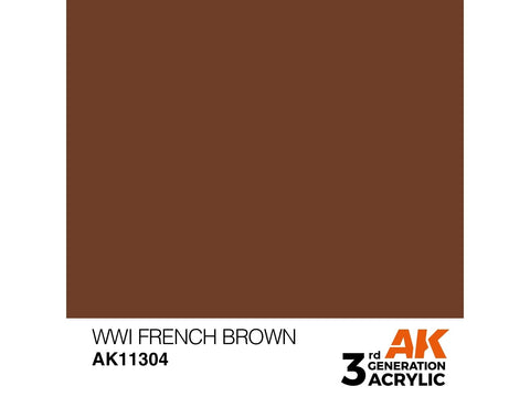 AK Interactive WWI French Brown AFV akriliniai dažai 17 ml