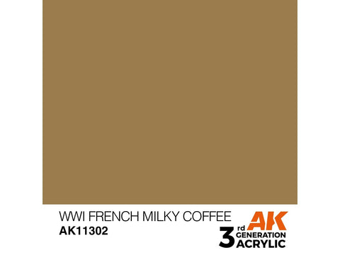 AK Interactive WWI French Milky Coffee akriliniai dažai AFV 17 ml