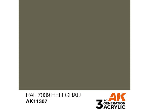 AK Interactive RAL 7009 Hellgrau akriliniai dažai AFV, 17 ml