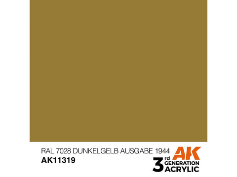 AK Interactive RAL 7028 Dunkelgelb akriliniai dažai AFV 17 ml