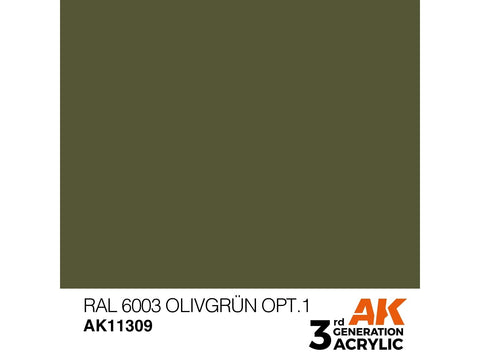 AK Interactive RAL 6003 Olivegrün AFV akriliniai dažai, 17 ml (AK11309)