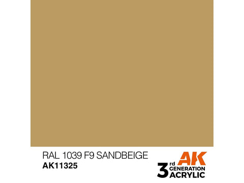 AK Interactive RAL 1039 Sandbeige akriliniai dažai AFV 17 ml