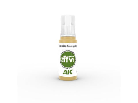 AK Interactive RAL 7028 Dunkelgelb AFV 3rd gen akriliniai dažai 17ml