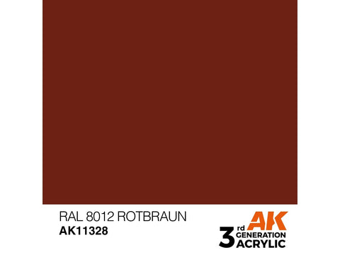 AK Interactive RAL 8012 Rotbraun AFV akriliniai dažai 17 ml