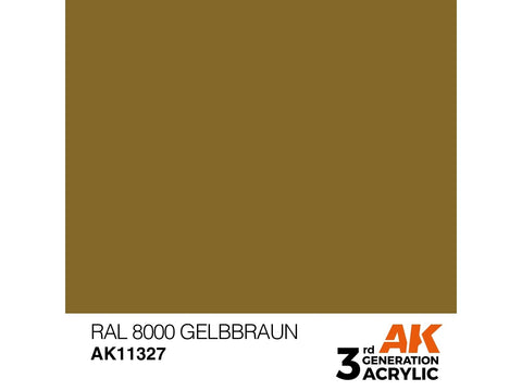 AK Interactive RAL 8000 Gelbbraun akriliniai dažai karinei technikai 17ml