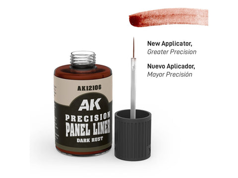 AK Interactive Dark Rust panelių linijų dažai, 30 ml AK12106