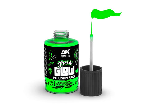 AK Interactive Green Glow fluorescenciniai emalio dažai, 30 ml AK12114