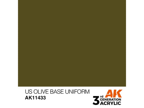 AK Interactive US Olive Uniform akriliniai dažai figūrėlėms 17ml