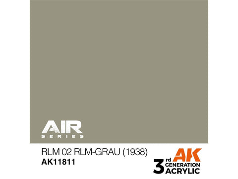 AK Interactive RLM 02 Grau akriliniai lėktuvų dažai 17ml