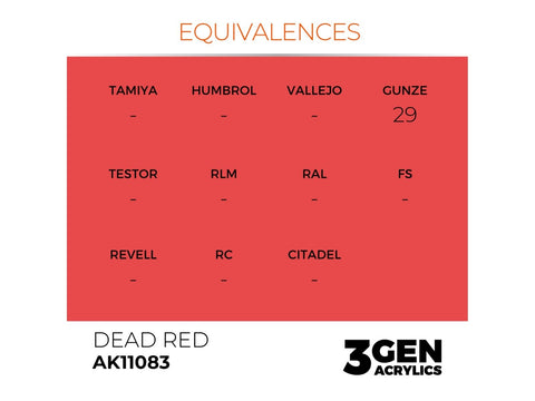 AK Interactive Dead Orange 3rd Gen akriliniai dažai 17 ml AK11083