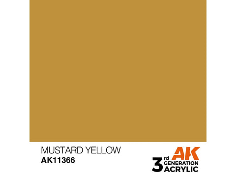 AK Interactive Mustard Yellow akriliniai dažai karinei technikai 17ml