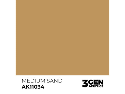 AK Interactive Medium Sand akriliniai dažai 3rd Gen, 17 ml (AK11034)