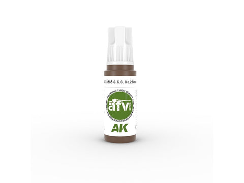 AK Interactive S.C.C. No.2 Brown AFV akriliniai dažai 17 ml