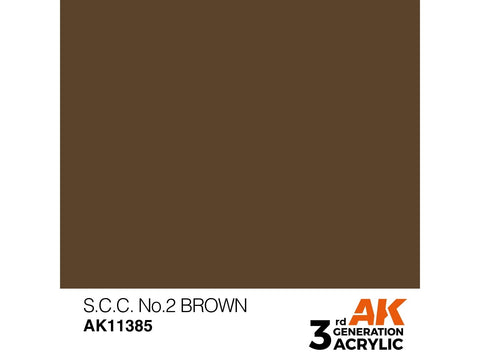 AK Interactive S.C.C. No.2 Brown AFV akriliniai dažai 17 ml