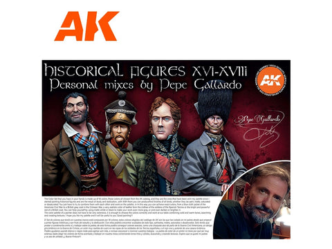 AK Interactive Pepe Gallardo 3rd Gen akrilinių dažų rinkinys, 18 sp.