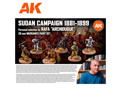 AK Interactive Rafa Archiduque Sudano kampanijos akrilinių dažų rinkinys