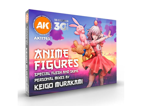 AK Interactive Keigo Murakami anime dažų rinkinys figūrėlėms 18 sp.